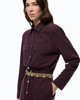 Midi-Blusenkleid mit Maxi-Taschen - | Pinko