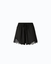 Short avec empiècements en dentelle - Noir | Pinko