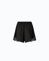 Shorts with lace inserts - Black | Pinko