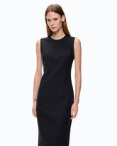 Slim-fit midi dress with lacing - | Pinko