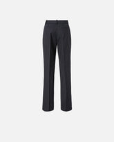 Pinstriped wool-blend trousers - | Pinko