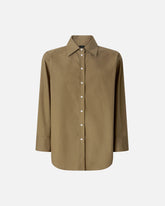 Camicia in popeline con dettagli in pizzo - | Pinko