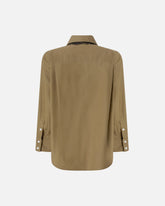 Camicia in popeline con dettagli in pizzo - | Pinko