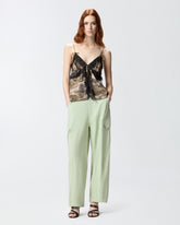 Top camouflage con pizzo - | Pinko