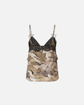 Top camouflage con pizzo - | Pinko