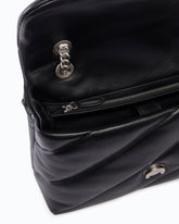 Medium Love Bag Puff Maxi Quilt New Buckle shoulder bag - Black | Pinko