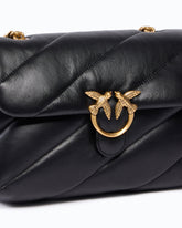 Borsa media a tracolla Love Bag Puff Maxi Quilt New Buckle - Nero | Pinko