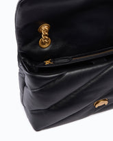 Borsa media a tracolla Love Bag Puff Maxi Quilt New Buckle - Nero | Pinko