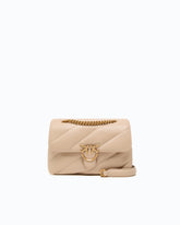 Petit sac à bandoulière Love Bag Puff Maxi Quilt New Buckle - Beige | Pinko