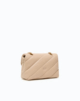 Petit sac à bandoulière Love Bag Puff Maxi Quilt New Buckle - Beige | Pinko