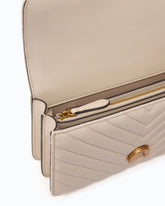 Small Love Bag One Chevron New Buckle shoulder bag - White | Pinko