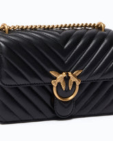Small Love Bag One Chevron New Buckle shoulder bag - Black | Pinko