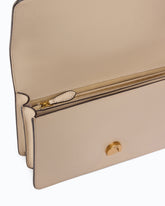 Medium Love Bag One leather handbag with New Buckle - Beige | Pinko