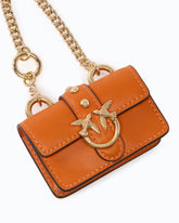 Nano Love Bag One de piel - Naranja | Pinko