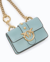 Nano Love Bag One de piel - Celeste | Pinko
