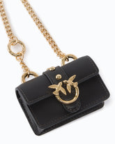 Nano Love Bag One in leather - Dark Red | Pinko