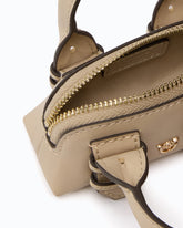 Nano Escape Bag accessory in leather - Beige | Pinko
