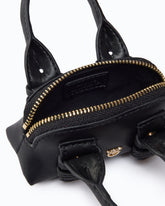 Nano Escape Bag accessory in leather - Black | Pinko