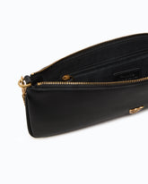 New Horizontal Flat leather handbag - Black | Pinko