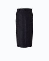 Falda longuette cruzada revestida de strass - | Pinko