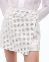 Minigonna a portafoglio full strass - | Pinko