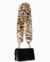 Sac à bandoulière Mini Love Bag One Light en cuir brillant à double bandoulière - Multicolore Noir-Blanc-Marron | Pinko