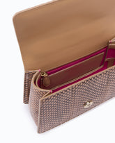 Handtasche Love Bag Top Handle aus Leder PINKO Galleria - Brown | Pinko