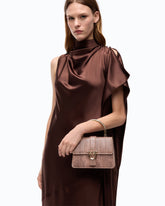 Handtasche Love Bag Top Handle aus Leder PINKO Galleria - Brown | Pinko