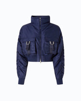 Bómber corta de raso técnico - | Pinko