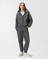 Sportjacke mit Allover-Muster aus dem Logo Love Birds - Multicolor Schwarz-Weiß | Pinko