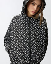 Sportjacke mit Allover-Muster aus dem Logo Love Birds - Multicolor Schwarz-Weiß | Pinko