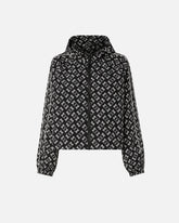 Sportjacke mit Allover-Muster aus dem Logo Love Birds - Multicolor Schwarz-Weiß | Pinko