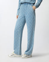 Hose in Denim mit Logo Love Birds - Blau | Pinko