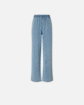 Hose in Denim mit Logo Love Birds - Blau | Pinko