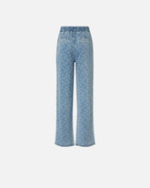 Hose in Denim mit Logo Love Birds - Blau | Pinko