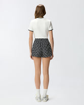 Camiseta con logotipo PINKO y Love Birds - Multicolor Negro-Blanco | Pinko