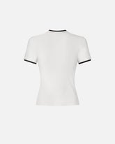 Camiseta con logotipo PINKO y Love Birds - Multicolor Negro-Blanco | Pinko