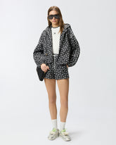 Shorts con logo Love Birds all over - Muticolor Nero-Bianco | Pinko