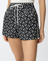 Shorts with all-over Love Birds logo - | Pinko