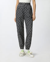 Pantalon de sport avec logo Love Birds - Multicolor Noir-Blanc | Pinko