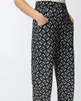 Pantalon de sport avec logo Love Birds - Multicolor Noir-Blanc | Pinko