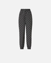 Pantalon de sport avec logo Love Birds - Multicolor Noir-Blanc | Pinko