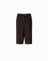 Bermudas de mezcla de lana elástica - | Pinko