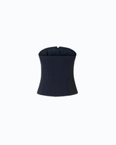 Bustier top with zip - Dark Blue | Pinko
