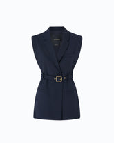 Vest with open sides and belt - | Pinko
