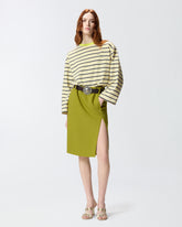 Striped top with PINKO embroidery - | Pinko