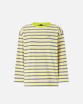 Striped top with PINKO embroidery - | Pinko