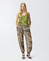 Fully sequinned vest top - Cedar Yellow | Pinko