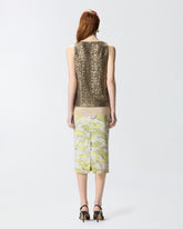 Fully sequinned vest top - Green | Pinko