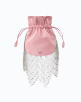 Petite pochette à bandoulière en satin à franges PINKO Galleria - | Pinko